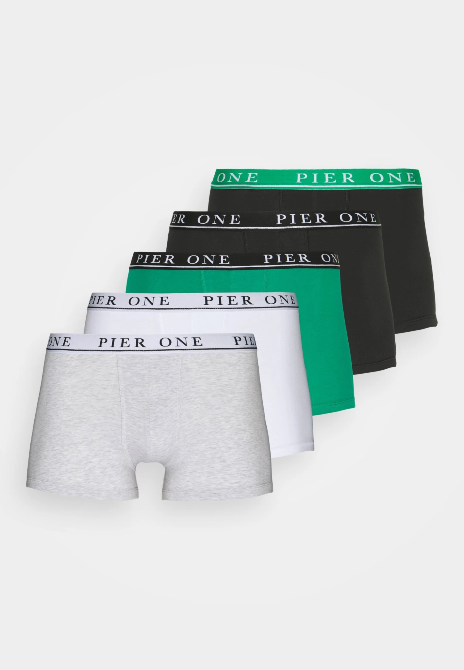 Pier One 5 PACK - Panty - Light Grey/black/green 7 Pier One 5 PACK - Panty - Light Grey/black/green - obrazek 5