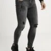 Pier One Jeansy Skinny Fit - Black Denim