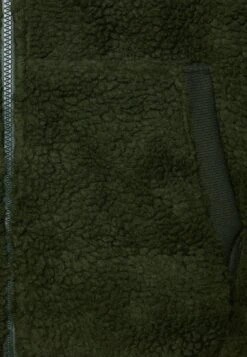 Pier One BORG ZIP-UP JACKET - Kurtka Z Polaru - Dark Green -Sklep Z Odzieżą Męską b36b213309db429a9a051cbae9dee2b1