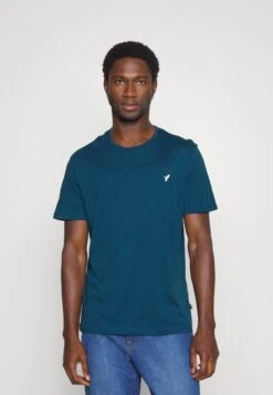 Pier One 5 PACK - T-shirt Basic - White/blue/stone -Sklep Z Odzieżą Męską b839b6722acb4810893aab216141f42b