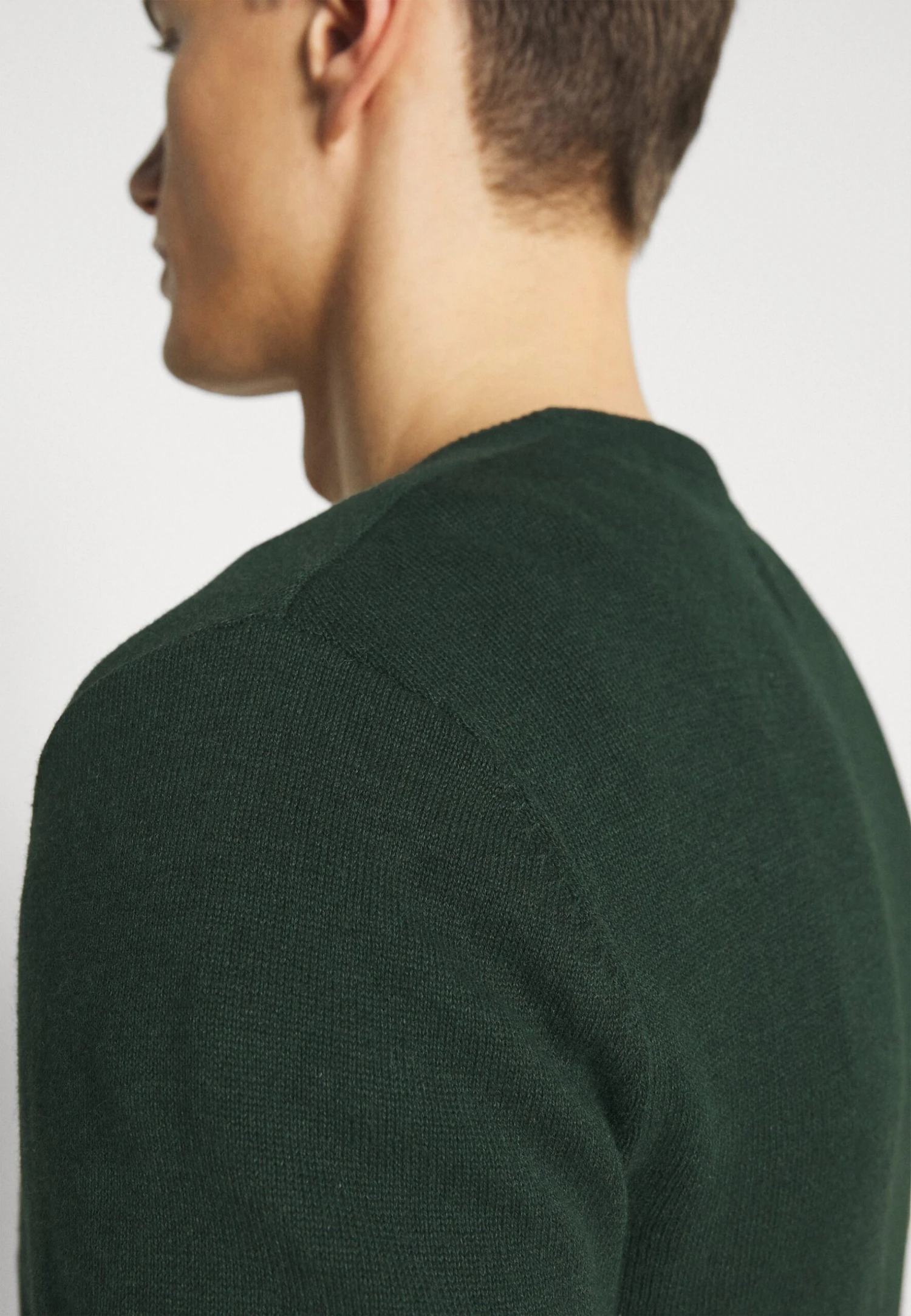 Pier One BASIC CREWNECK - Sweter - Mottled Dark Green 7 Pier One BASIC CREWNECK - Sweter - Mottled Dark Green - obrazek 5