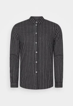 Pier One FLANNEL STRIPES - Koszula - Dark Grey
