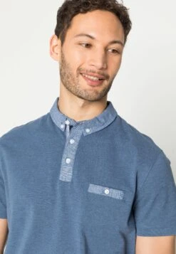Pier One Koszulka Polo - Dark Blue/light Blue -Sklep Z Odzieżą Męską c20eceeba3314279bdca8299e242fe34