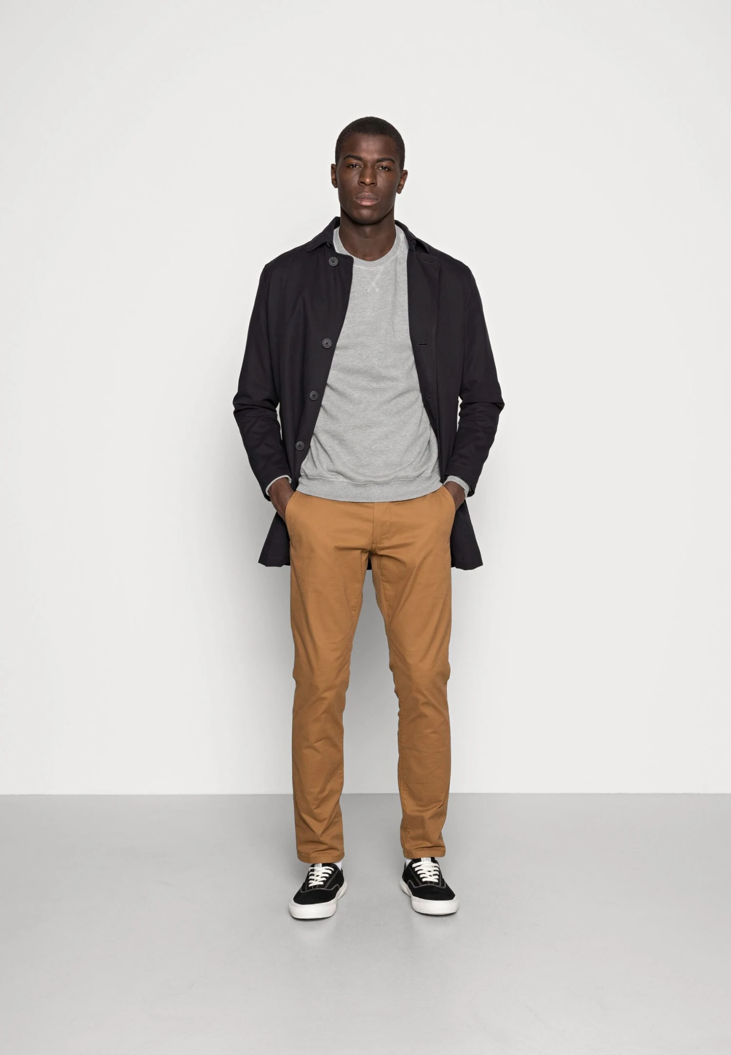 Pier One 2 PACK - Bluza - Mottled Light Grey/black 3 Pier One 2 PACK - Bluza - Mottled Light Grey/black