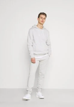 Pier One 2 PACK - Spodnie Treningowe - Mottled Light Grey/mottled Dark Blue