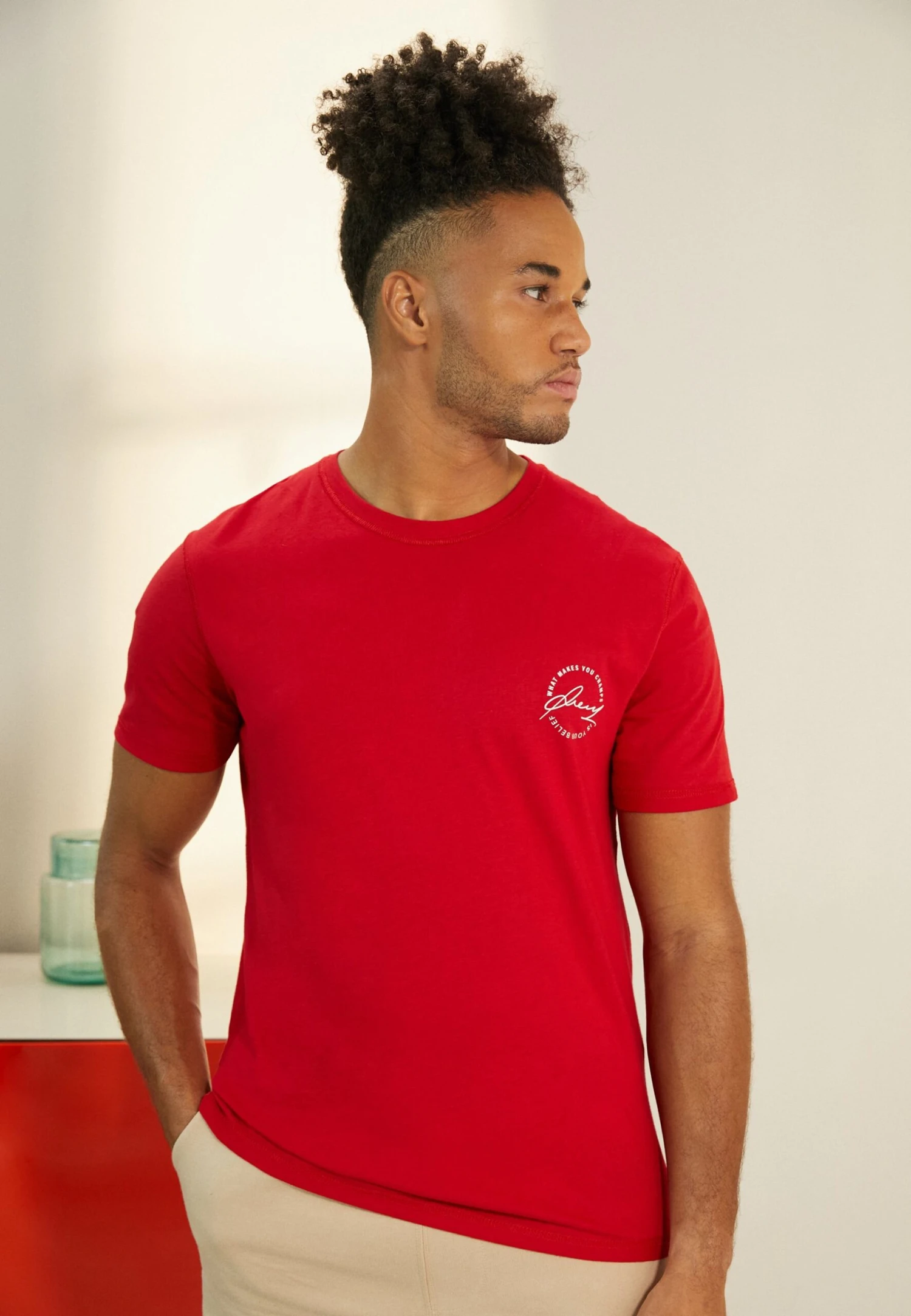 Pier One T-shirt Z Nadrukiem - Red 3 Pier One T-shirt Z Nadrukiem - Red