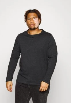 Pier One 2 PACK - Bluzka Z Długim Rękawem - Dark Grey/red -Sklep Z Odzieżą Męską cb38540c29b64232a08414884540a699