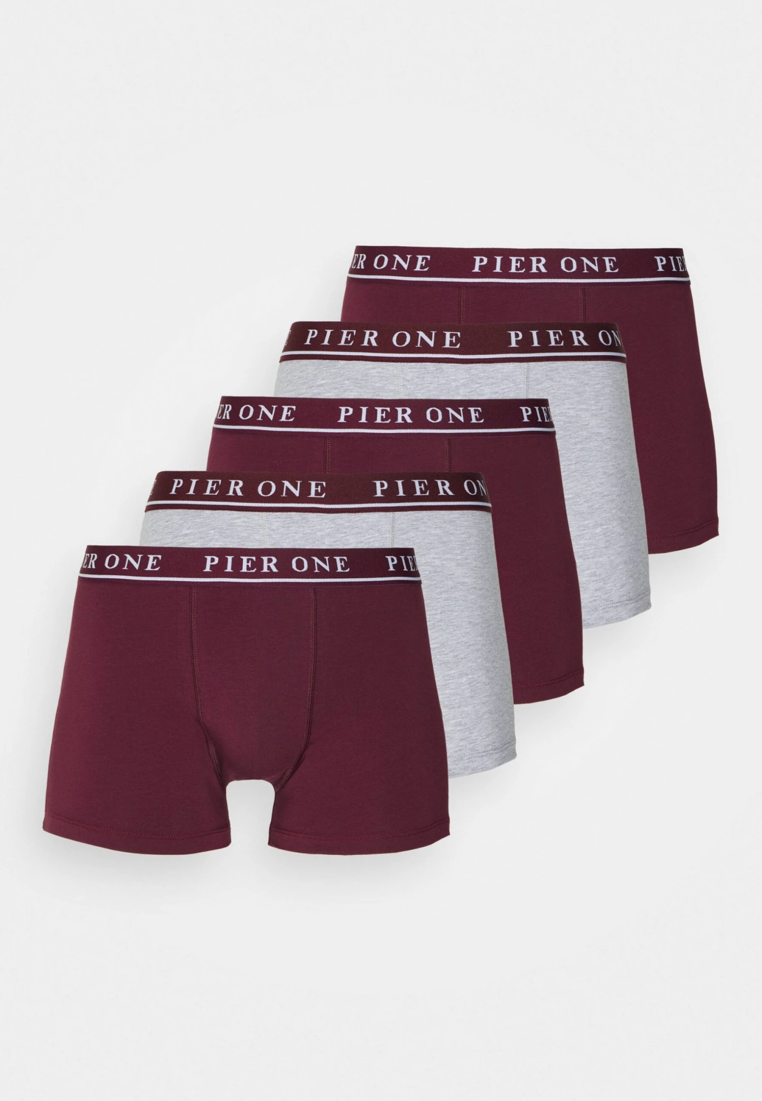 Pier One 5 PACK - Panty - Bordeaux/mottled Grey 3 Pier One 5 PACK - Panty - Bordeaux/mottled Grey