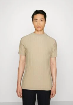 Pier One T-shirt Z Nadrukiem - Beige