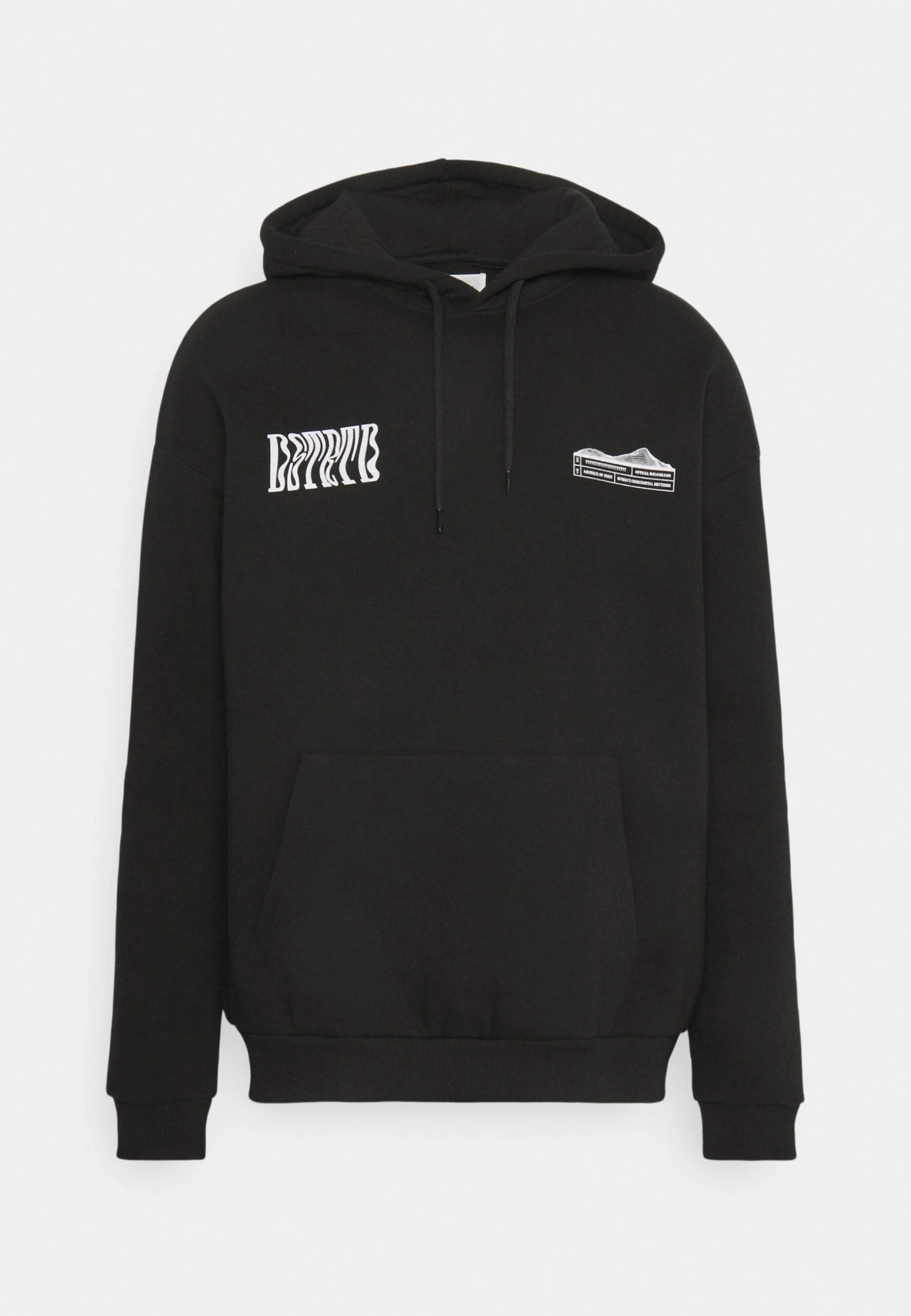 Pier One WOOD HOODIE - Bluza Z Kapturem - Black 7 Pier One WOOD HOODIE - Bluza Z Kapturem - Black - obrazek 5