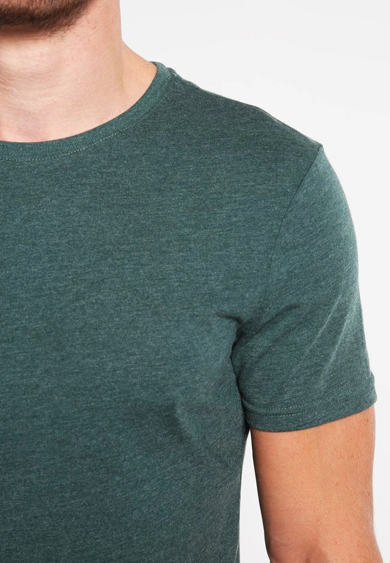 Pier One T-shirt Basic - Green Melange 7 Pier One T-shirt Basic - Green Melange - obrazek 5