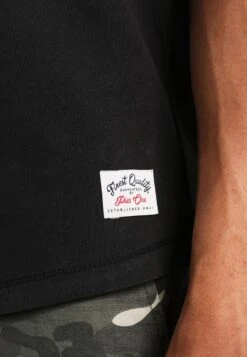 Pier One GARMENT TEE - T-shirt Basic - Black -Sklep Z Odzieżą Męską d7d65e25c1034ac4a390973ab6342d9a