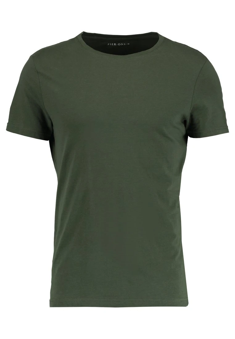 Pier One T-shirt Basic - Khaki 7 Pier One T-shirt Basic - Khaki - obrazek 5