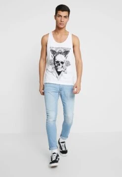 Pier One SKINNY FIT - Jeansy Skinny Fit - Bleached Denim 9 Pier One SKINNY FIT - Jeansy Skinny Fit - Bleached Denim -Sklep Z Odzieżą Męską dccf3ea1ffc04b5da53ab80be41ae855