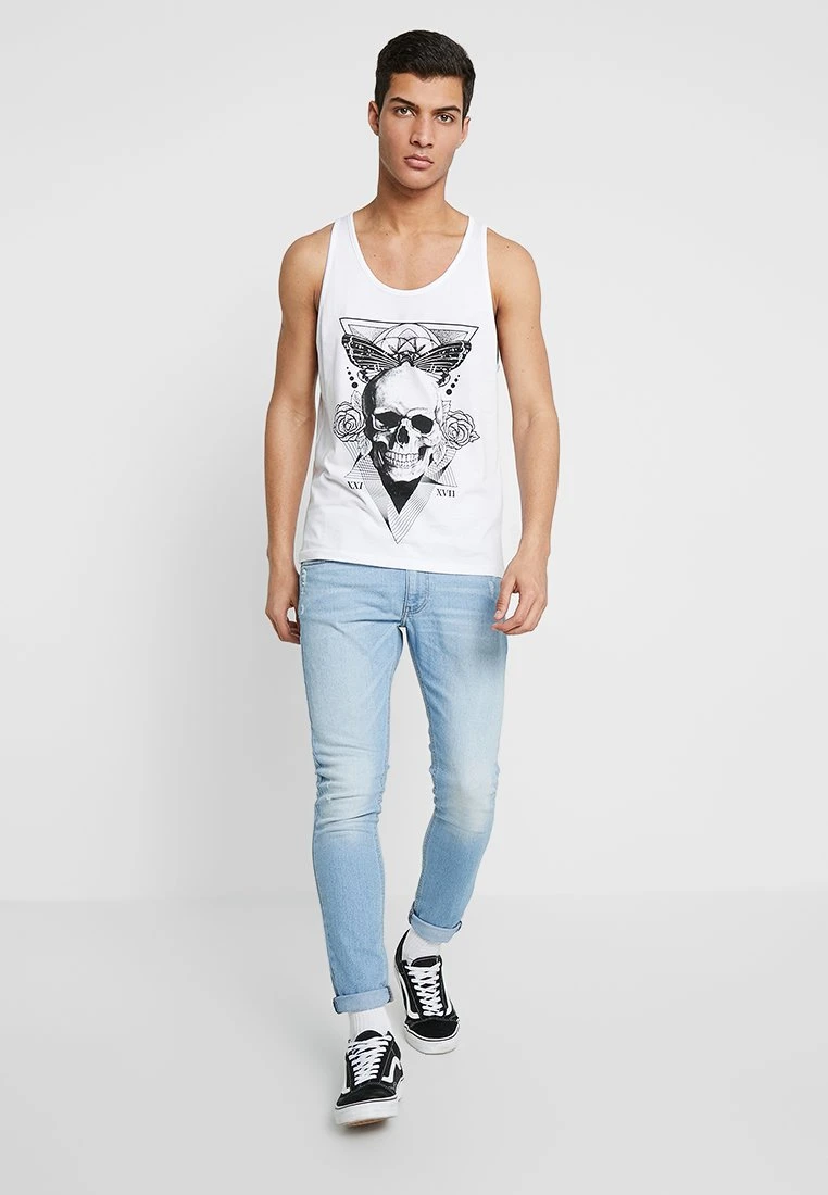 Pier One SKINNY FIT - Jeansy Skinny Fit - Bleached Denim 4 Pier One SKINNY FIT - Jeansy Skinny Fit - Bleached Denim - obrazek 2