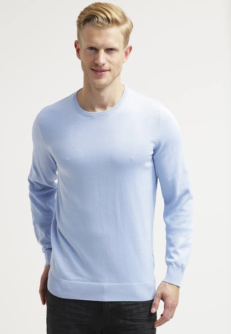Pier One BASIC CREWNECK - Sweter - Light Blue 3 Pier One BASIC CREWNECK - Sweter - Light Blue