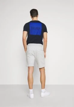 Pier One 2 PACK - Szorty - Mottled Light Grey/dark Blue -Sklep Z Odzieżą Męską e60f7b3fdabf4ebdaf4ab507e95d2596