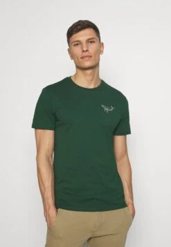 Pier One T-shirt Z Nadrukiem - Dark Green