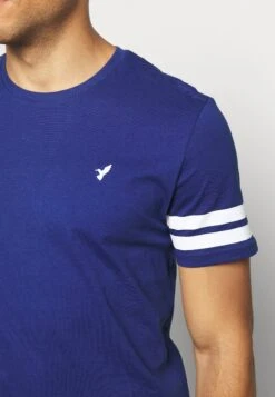 Pier One T-shirt Z Nadrukiem - Blue -Sklep Z Odzieżą Męską e852d2ec59654f179a645449174c77e2