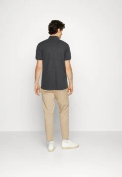 Pier One BASIC - Koszulka Polo - Black/grey -Sklep Z Odzieżą Męską e96f513073034c1f811e318948962e5e