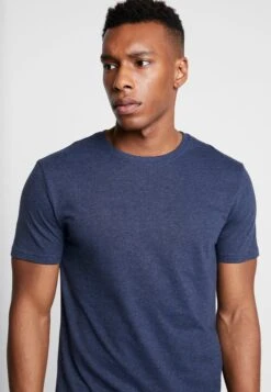 Pier One 5 PACK - T-shirt Basic - Mottled Bordeaux/white -Sklep Z Odzieżą Męską ee1eb97262634e9ea0ea2e3f8c5f37a5