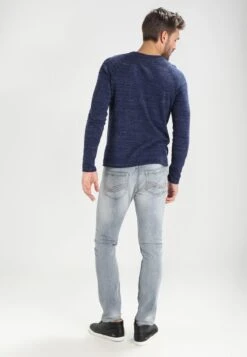 Pier One Sweter - Mottled Blue -Sklep Z Odzieżą Męską f102315160f04eb9b3247e1b9b0d507e
