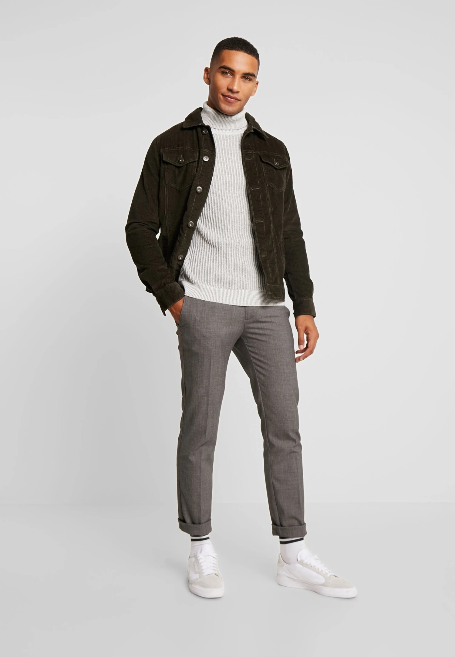 Pier One Sweter - 111 - Mottled Light Grey 4 Pier One Sweter - 111 - Mottled Light Grey - obrazek 2