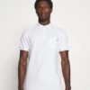 Pier One TRICOLORE TRIM POLO - Koszulka Polo - White -Sklep Z Odzieżą Męską f24e9c8a055b4745b1886fbcc33a20c2