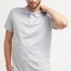 Pier One BASIC - Koszulka Polo - Light Grey Melange -Sklep Z Odzieżą Męską f8d0d0a5624f4fb79e1813c8026b3f79