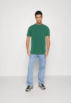 Pier One 7 PACK - T-shirt Basic - Blue/mottled Bordeaux/white