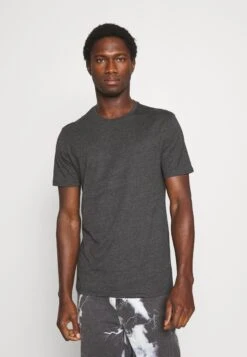 Pier One 3 PACK - T-shirt Basic - Black/mottled Dark Grey/bordeaux 13 Pier One 3 PACK - T-shirt Basic - Black/mottled Dark Grey/bordeaux -Sklep Z Odzieżą Męską fbb1fa11fda54722bafd9df33f46d342