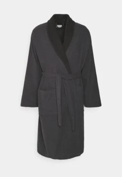 Pier One SHAWL TOWEL BATHROBE - Szlafrok - Dark Grey -Sklep Z Odzieżą Męską fc899b7e716e4af0a060b8230c31bf9e